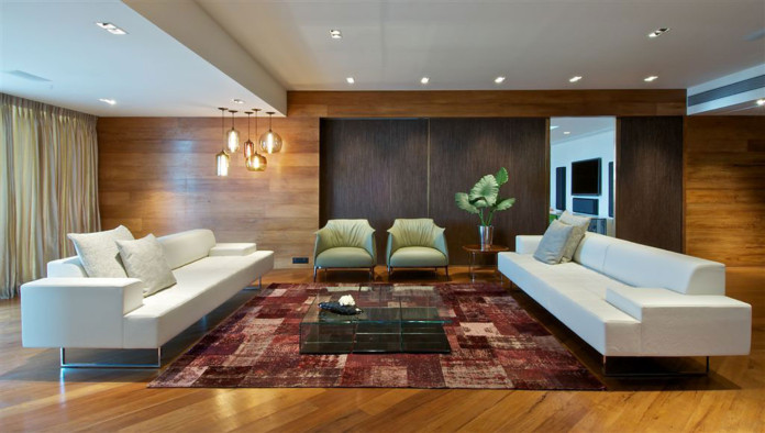 Elegant Contemporary Penthouse By Rajiv Saini & Associates