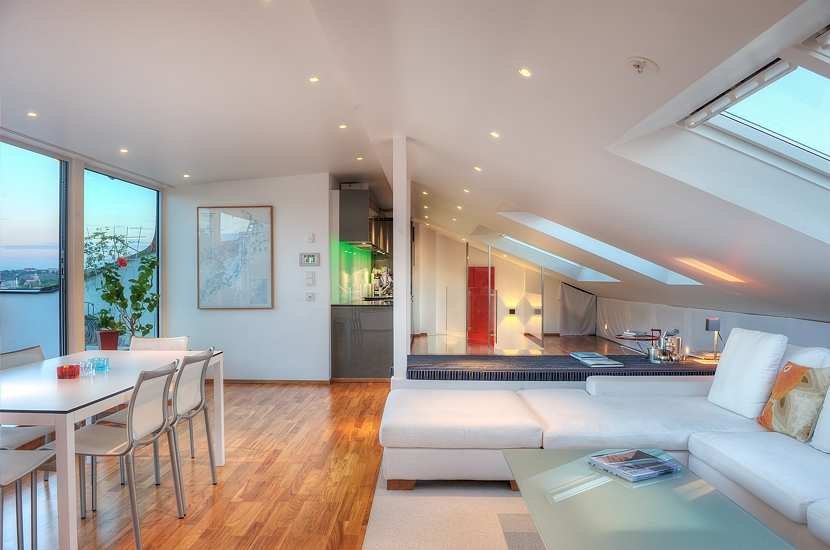 View of Great Duplex Penthouse in Stockholm - MyFancyHouse.com