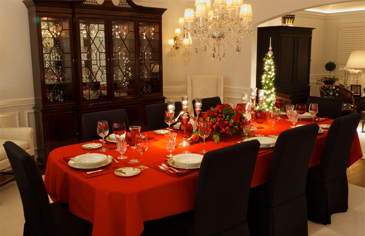 how to decorate your table for christmas