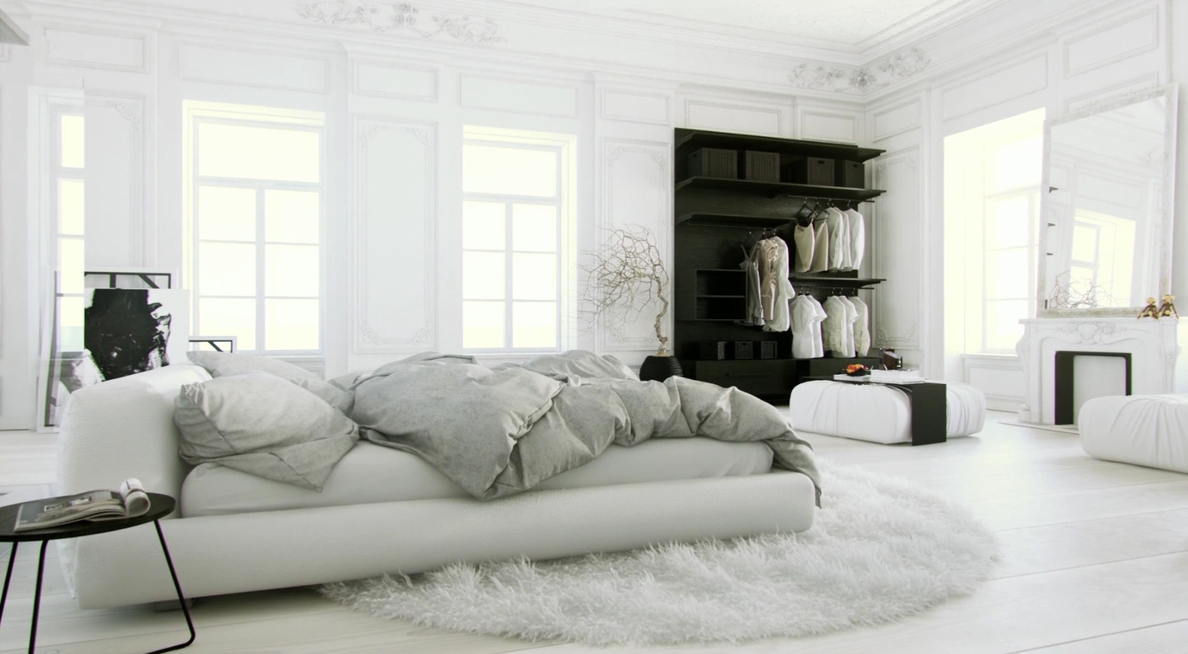 All-White Bedroom Design Ideas 3