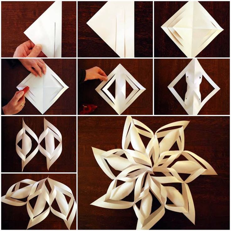 Make Your 3D Paper Snowflakes in 4 Simple Steps. Video Tutorial 1