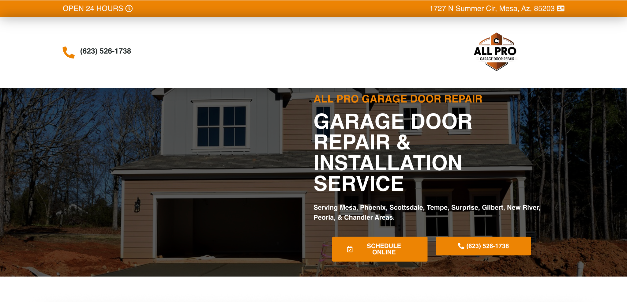 Garage door repair and installation services available 24/7.